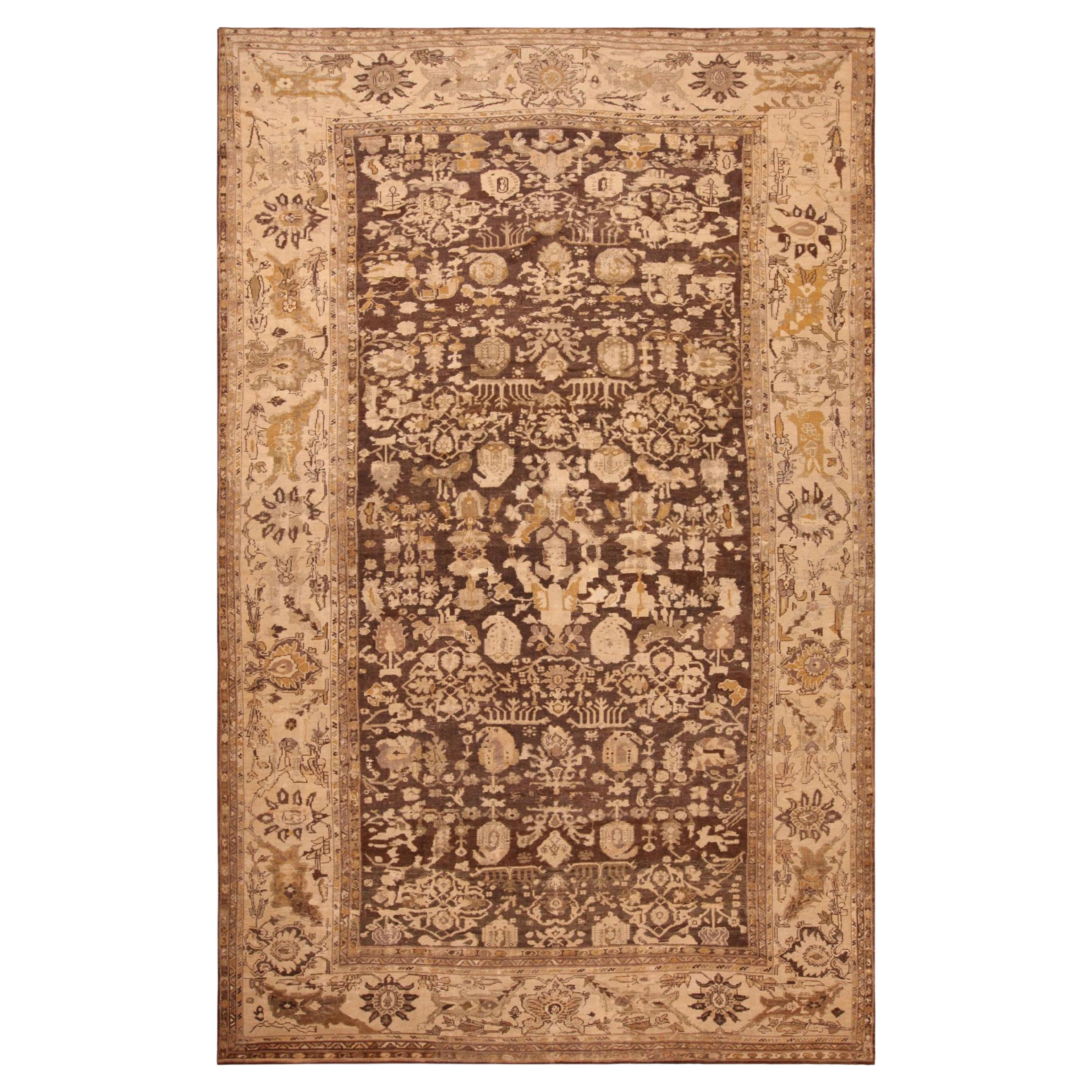 Antique Persian Sultanabad Rug. Size: 10 ft 1in x 16 ft 5 in For Sale