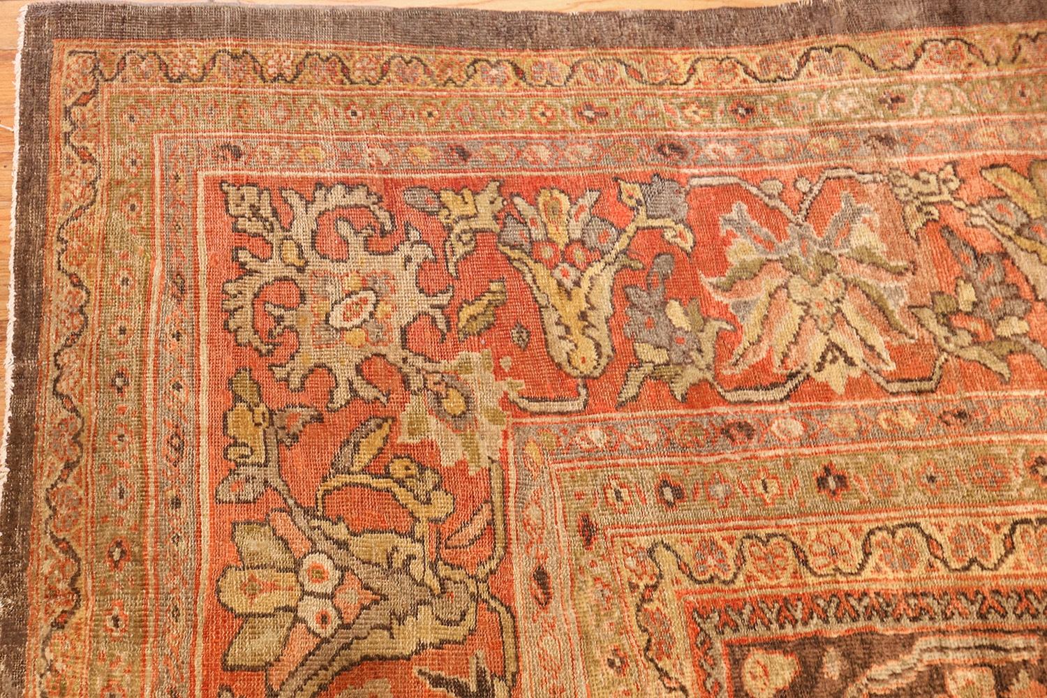 Antique Persian Sultanabad Rug. Size: 12 ft x 21 ft 8 in For Sale 3