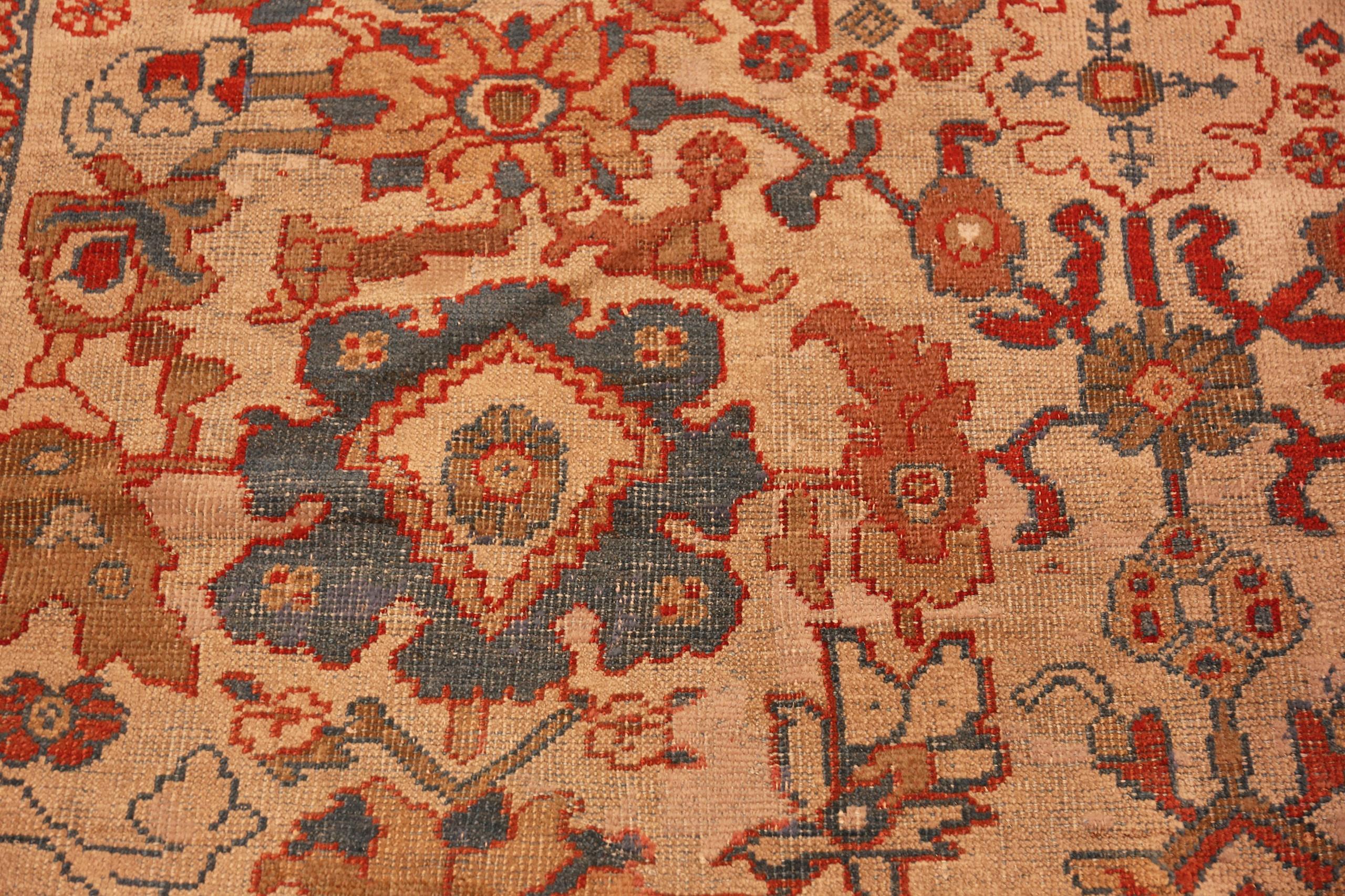Nazmiyal Collection Alfombra Persa Antigua Sultanabad Wagireh 1,8 m x 1,8 m siglo XX en venta
