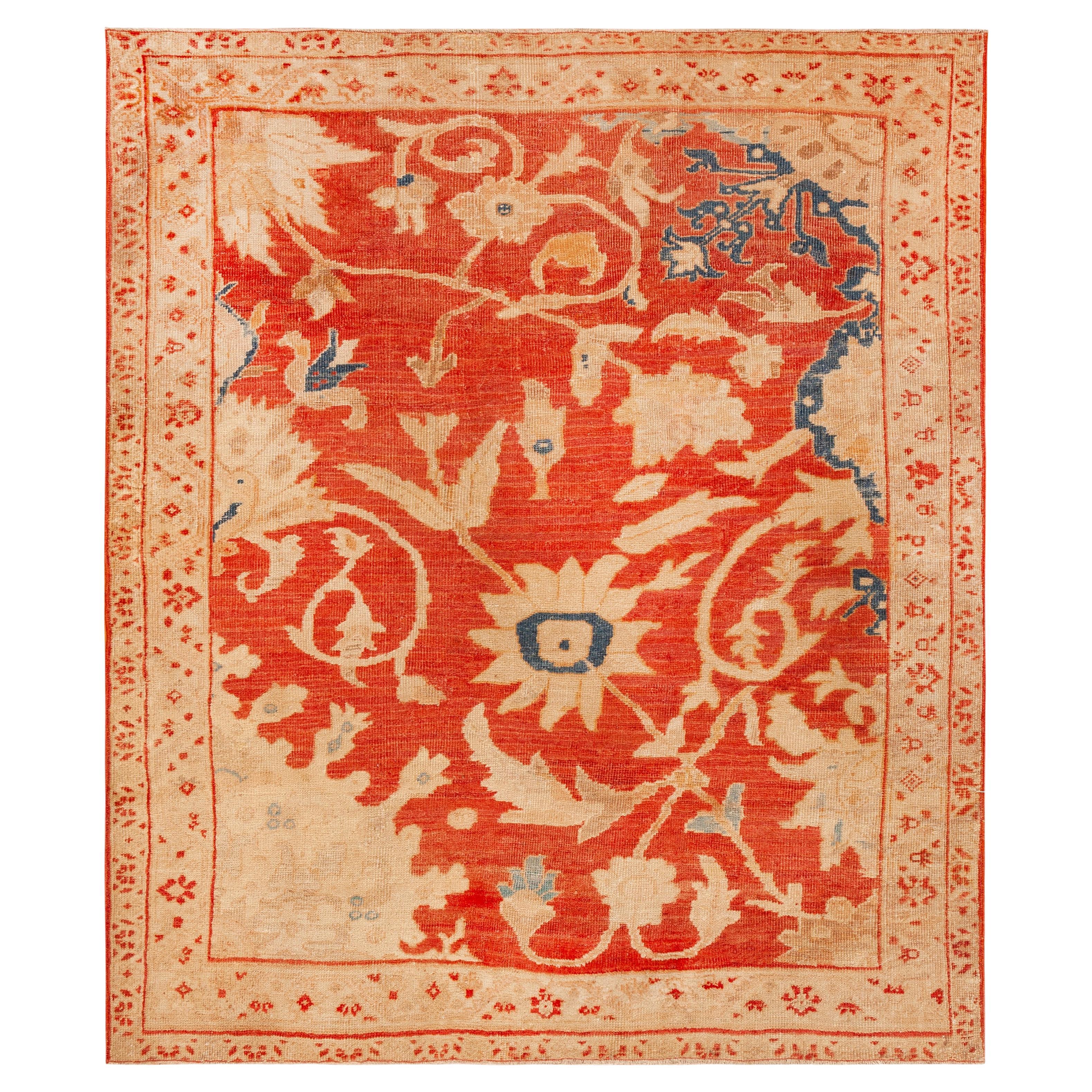 Nazmiyal Collection Antike persische Sultanabad Ziegler Teppich 4 ft 9 in x 5 ft 7 in