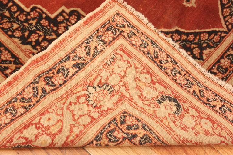 Nazmiyal Collection Antique Persian Tabriz Haji Jalili Area Rug 4'1" x