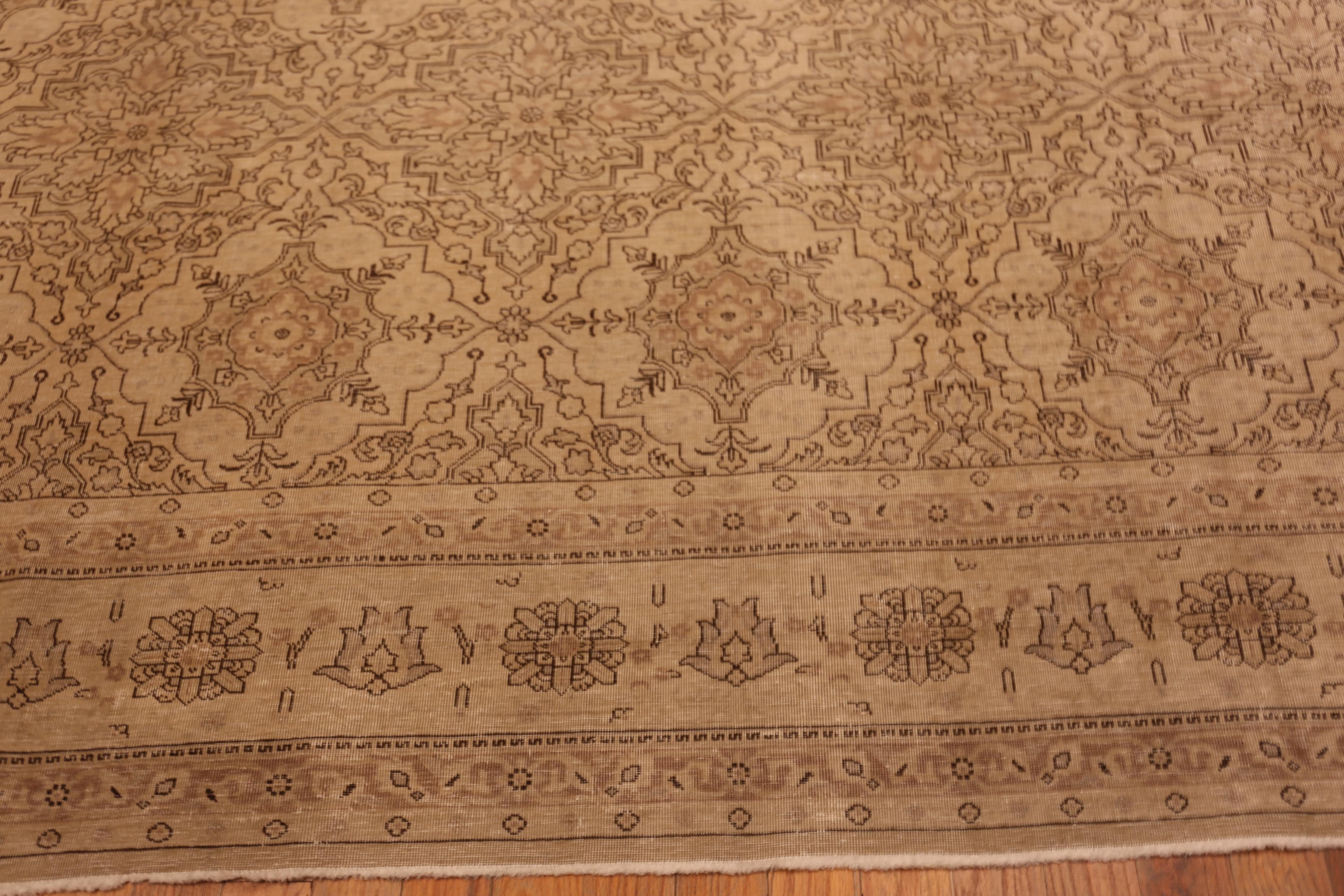 20th Century Nazmiyal Collection Antique Persian Tabriz Rug 10 ft x 13 ft 4 in For Sale