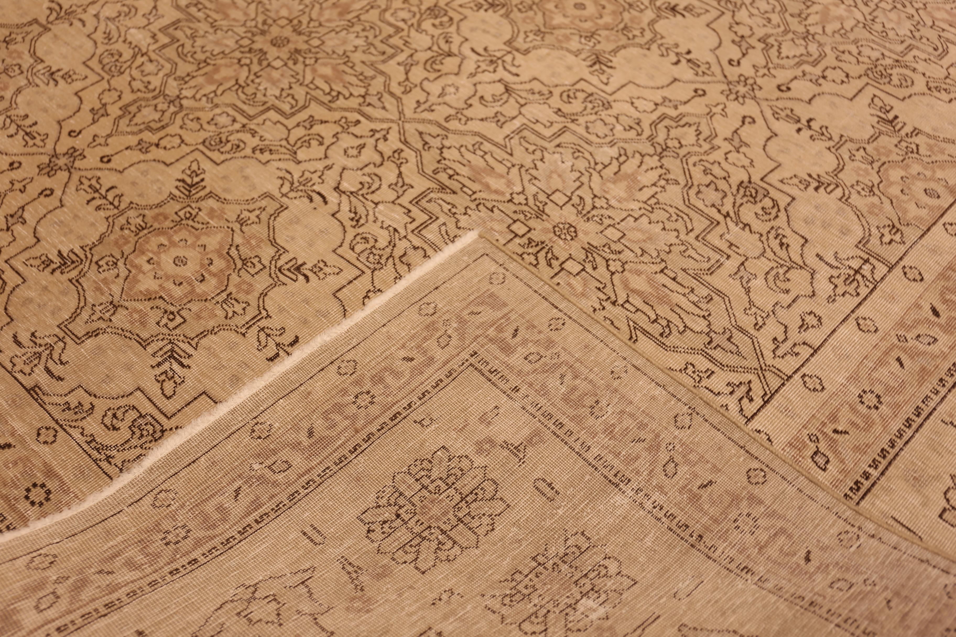 Nazmiyal Collection Antique Persian Tabriz Rug 10 ft x 13 ft 4 in For Sale 1