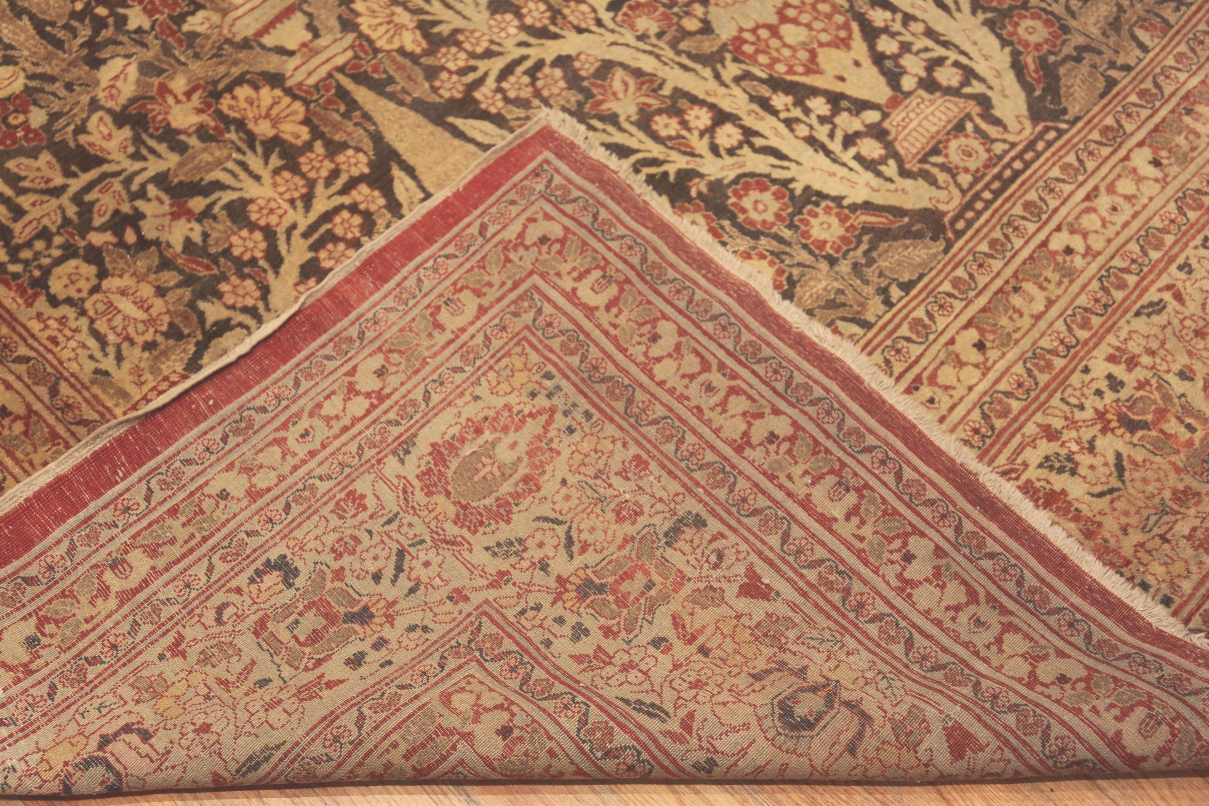 Lana Tappeto Tabriz persiano antico della Collection'S. 13 ft 8 in x 18 ft 3 in in vendita