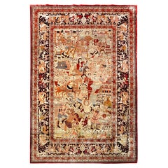 Nazmiyal Collection Antique Persian Tabriz Rug 4 ft x 6 ft