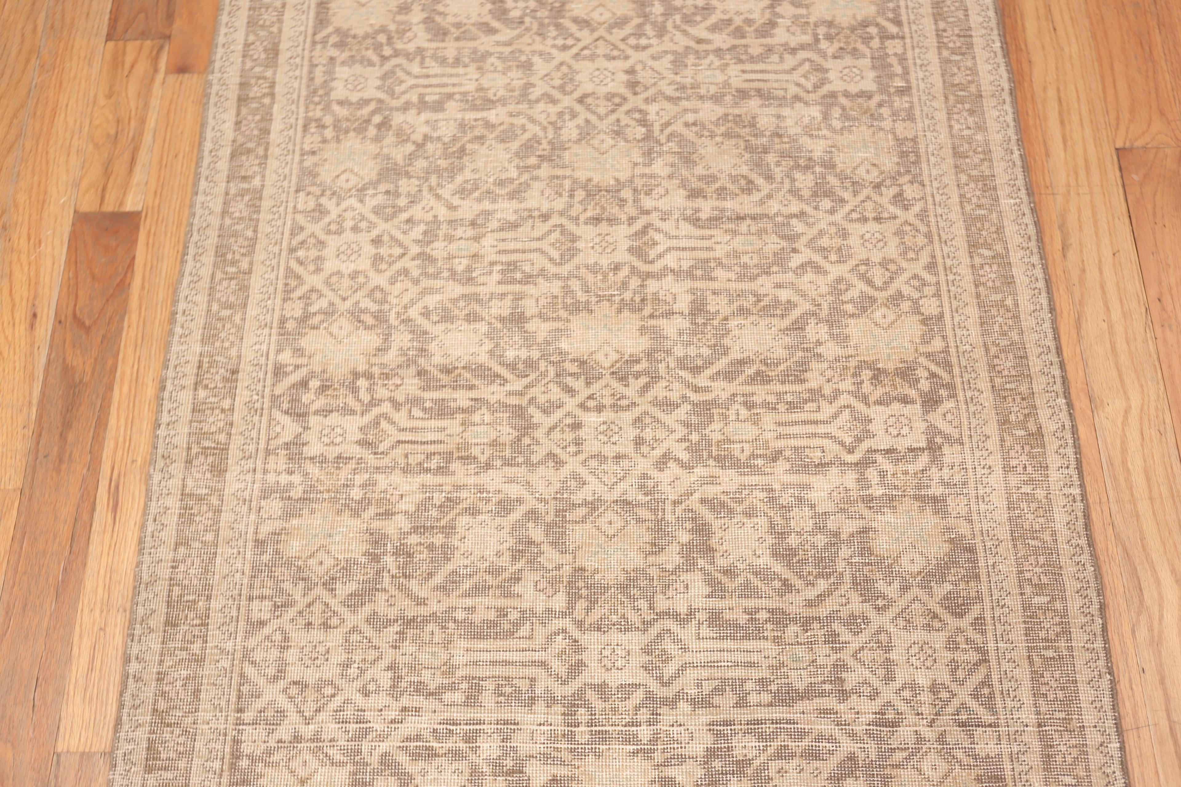 Wool Nazmiyal Collection Antique Persian Tabriz Runner Rug 3 ft 3 in x 14 ft 5 in For Sale