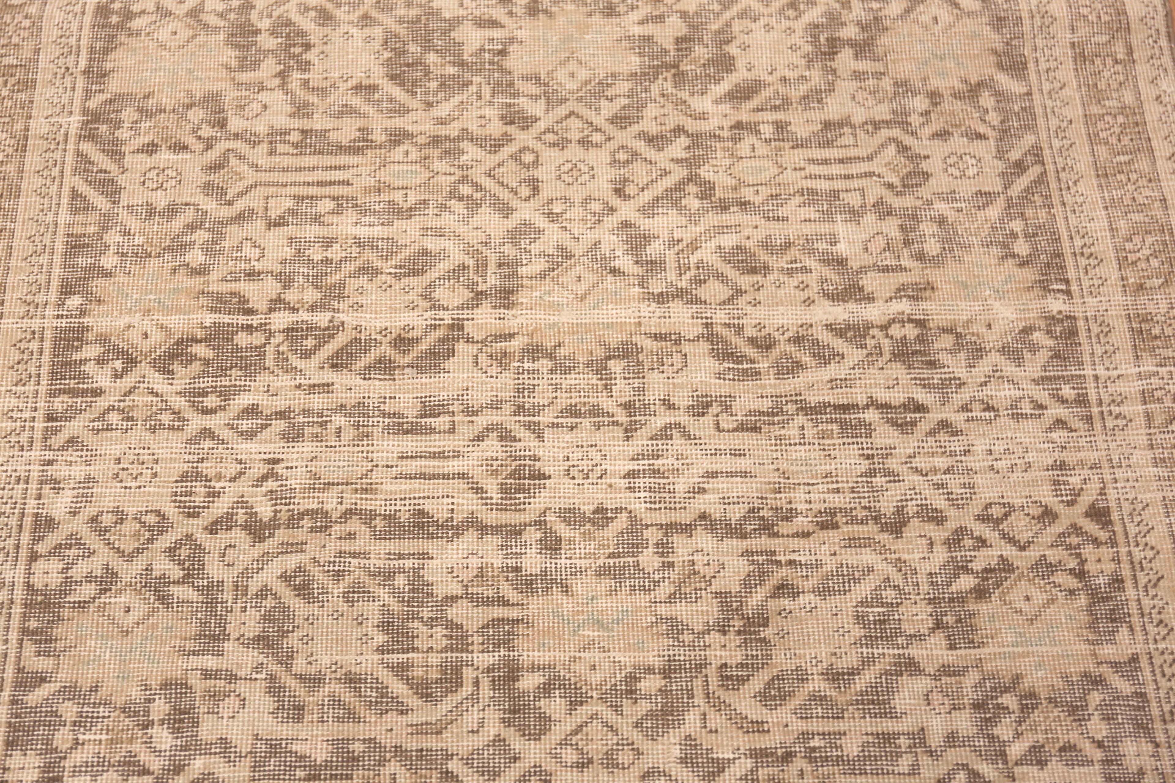 Nazmiyal Collection Antique Persian Tabriz Runner Rug 3 ft 3 in x 14 ft 5 in For Sale 1