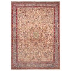 Nazmiyal Collection Antiker Persischer Teheran Teppich. 10 Fuß 1 in x 13 Fuß 8 in