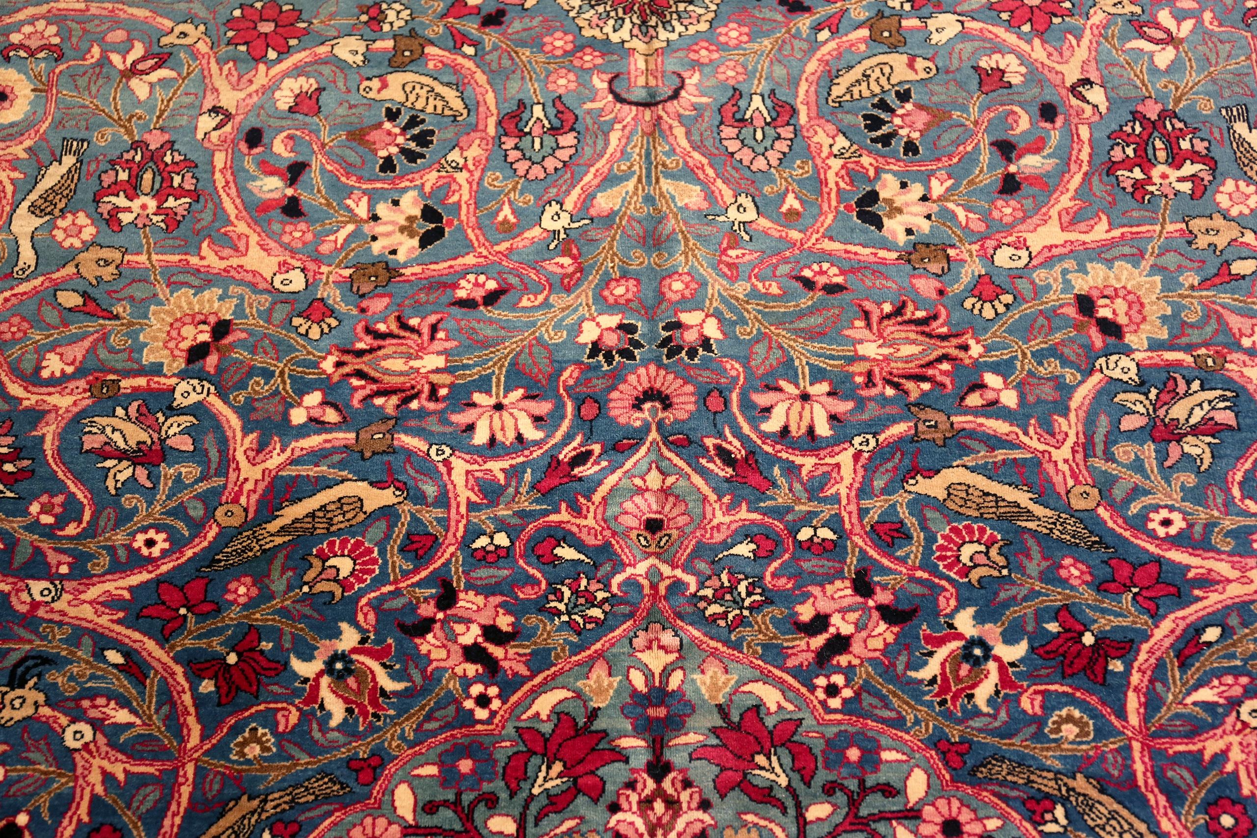 Splendido tappeto antico capolavoro persiano Tehran Tree Of Life, Paese d'origine: Persia, Circa: 1910
