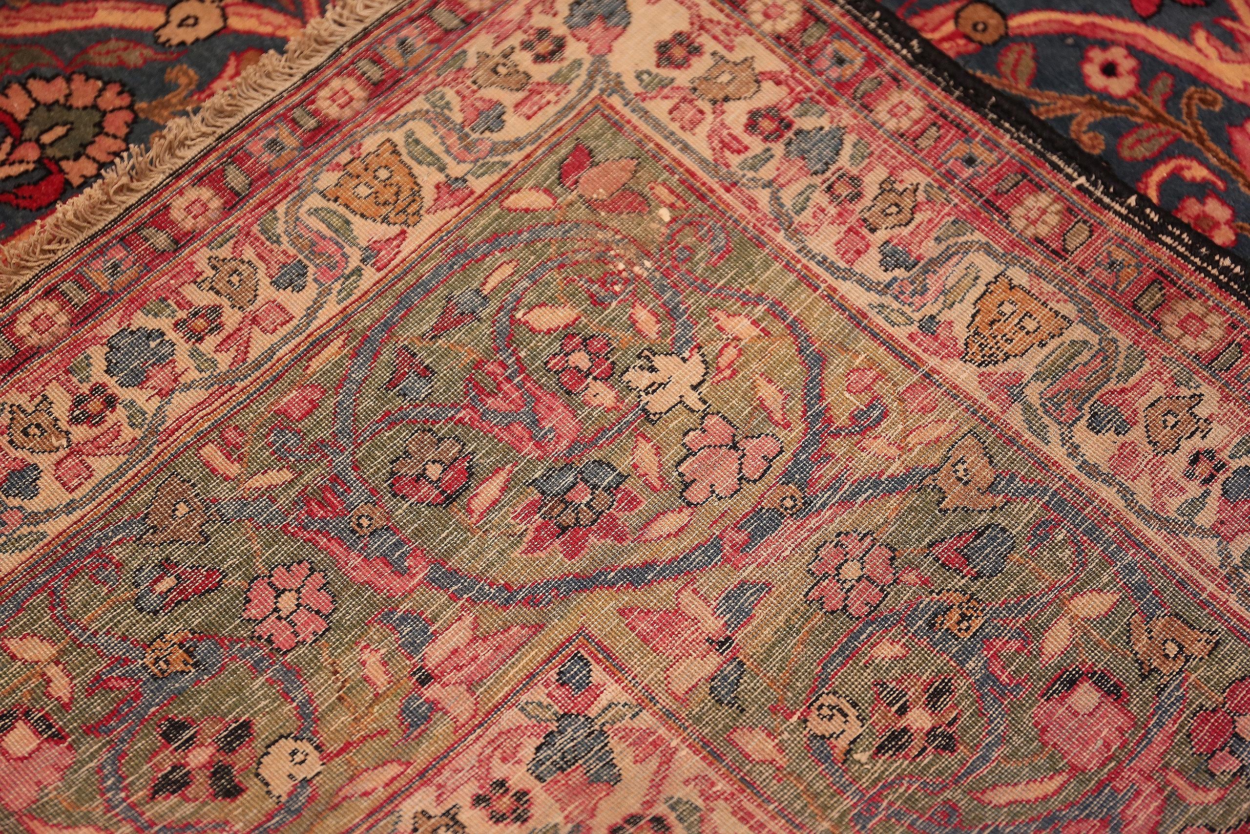 Tabriz Tappeto Nazmiyal Collection Antique Persian Tehran 7 ft 2 in x 9 ft 9 in in vendita