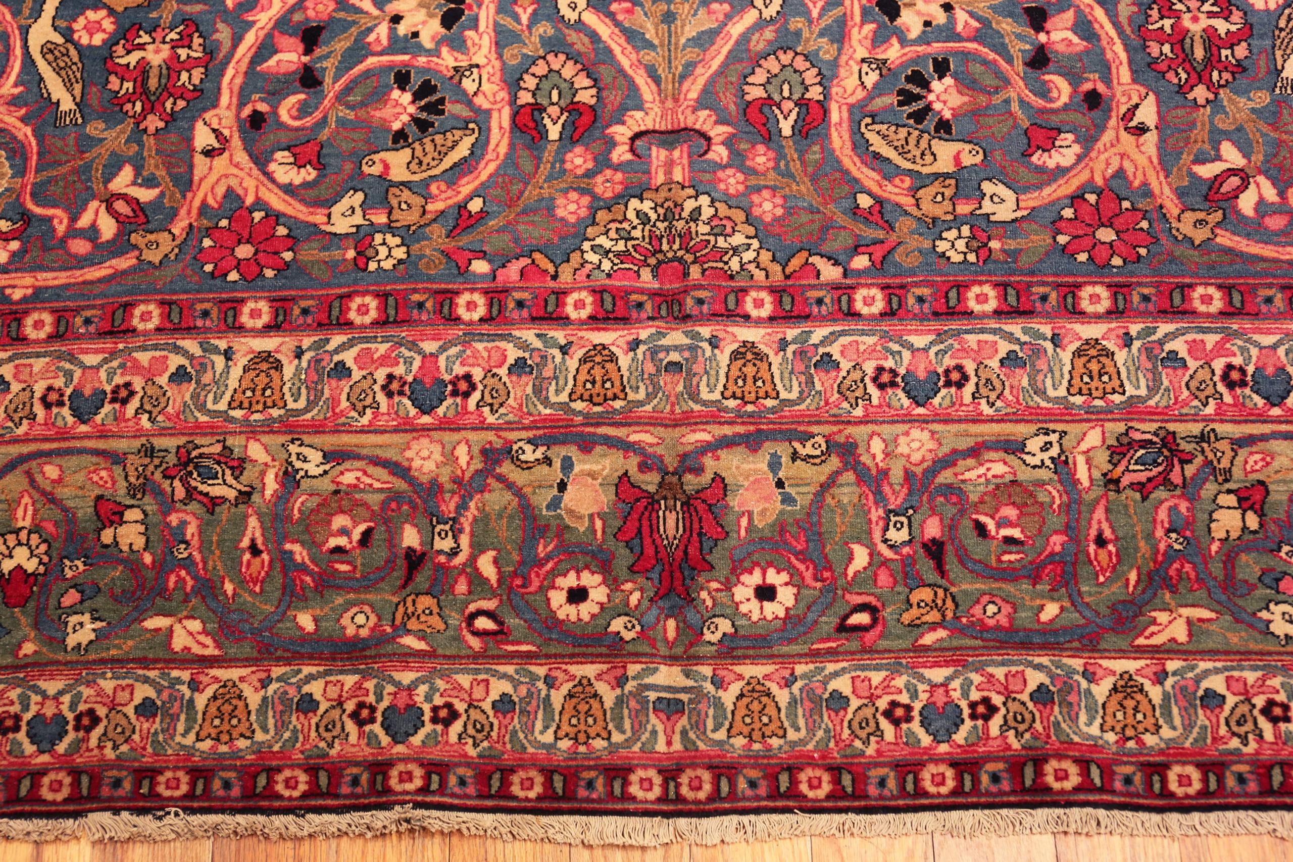 Tappeto Nazmiyal Collection Antique Persian Tehran 7 ft 2 in x 9 ft 9 in In condizioni buone in vendita a New York, NY