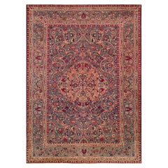 Nazmiyal Collection Antique Persian Tehran Rug 7 ft 2 in x 9 ft 9 in