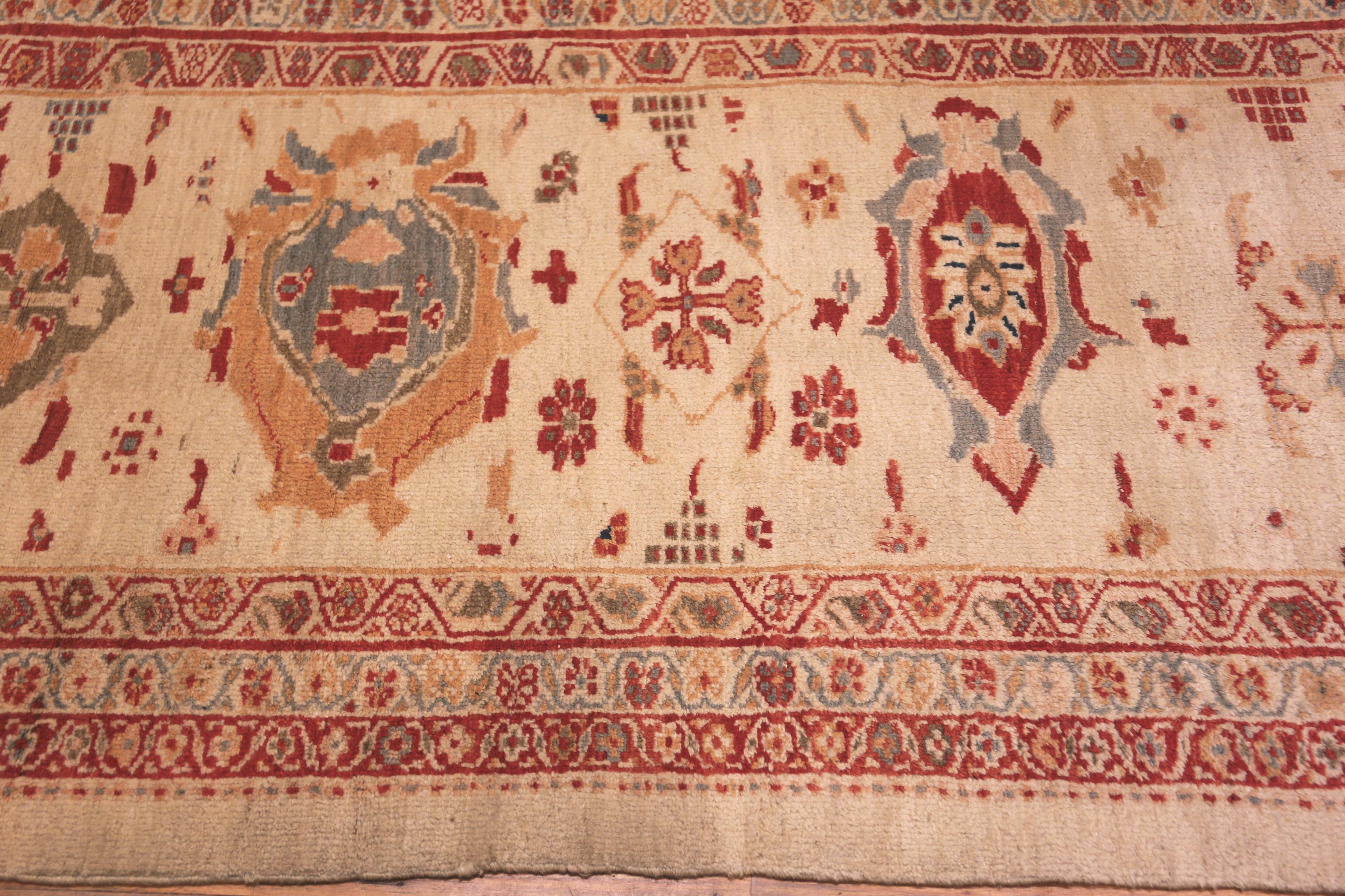 Hand-Knotted Antique Persian Ziegler Sultanabad Rug. 14 ft x 26 ft For Sale