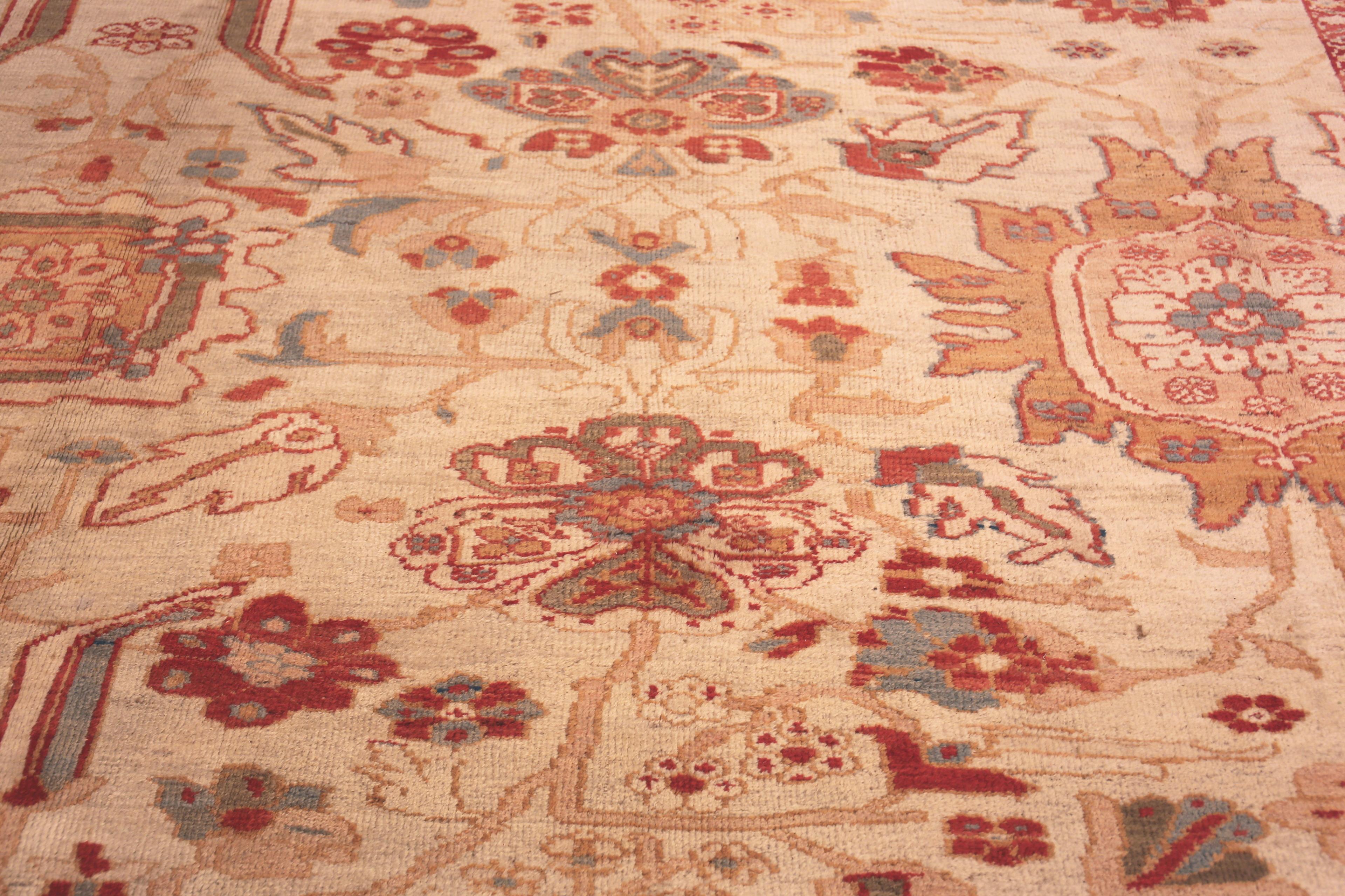 Antiker persischer Ziegler Sultanabad-Teppich aus Sultanabad. 14 Fuß x 26 Fuß (Handgeknüpft) im Angebot