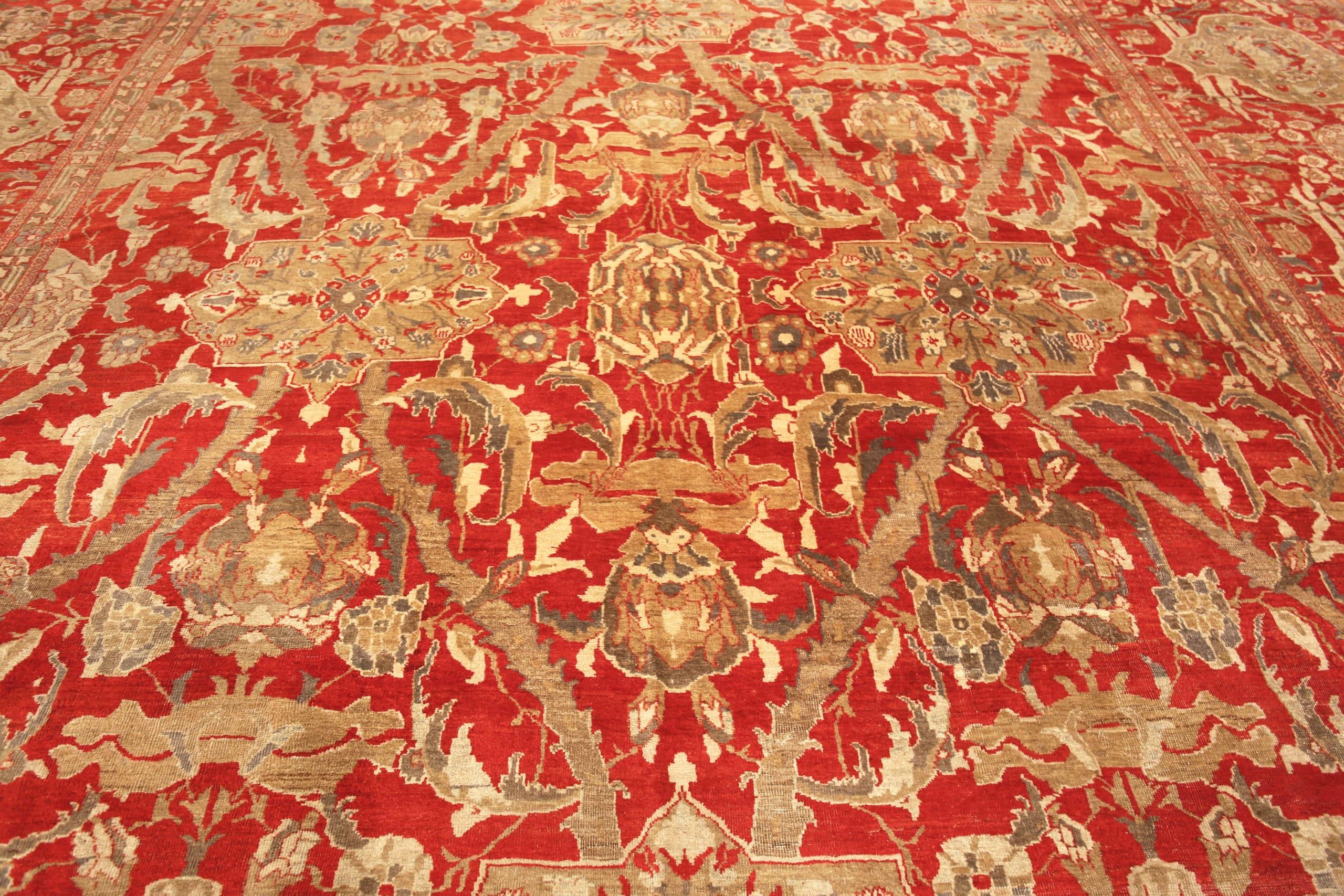 Antique Persian Ziegler Sultanabad Rug. 32 ft x 16 ft 3 in For Sale 1