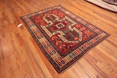 Nazmiyal Collection Antique Sewan Kazak Rug Geometric 5 ft 2 in x 7 ft 4 in