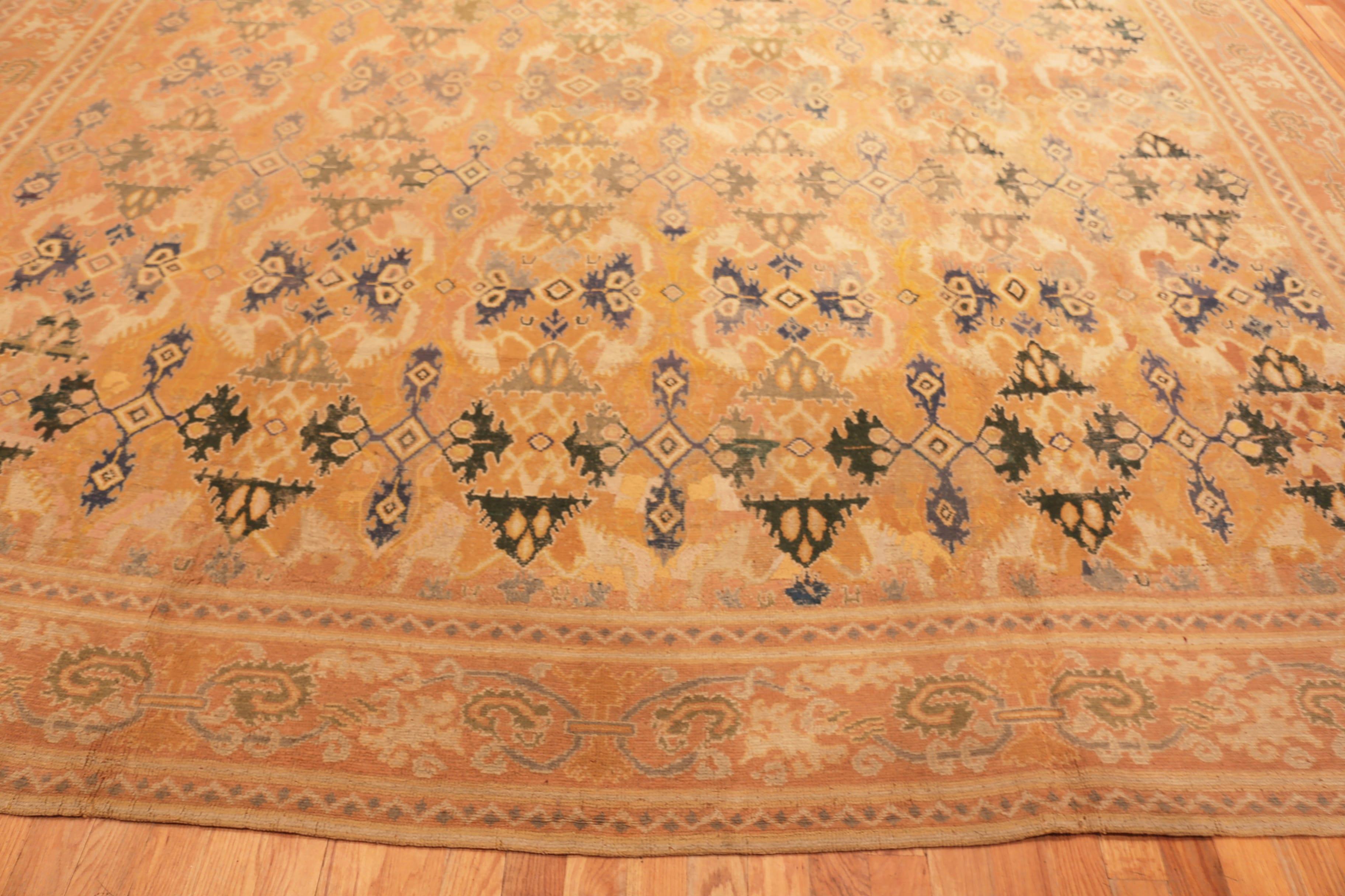 Charming 17th Century Large Antique Spanish Cuenca Carpet, Country of origin: Spain, Circa date: 17th Century