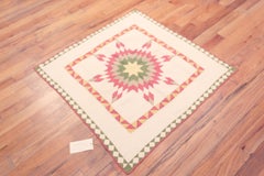 Nazmiyal Collection Antique Star of Bethlehem Quilt Textile 3' 5" x 3' 6"
