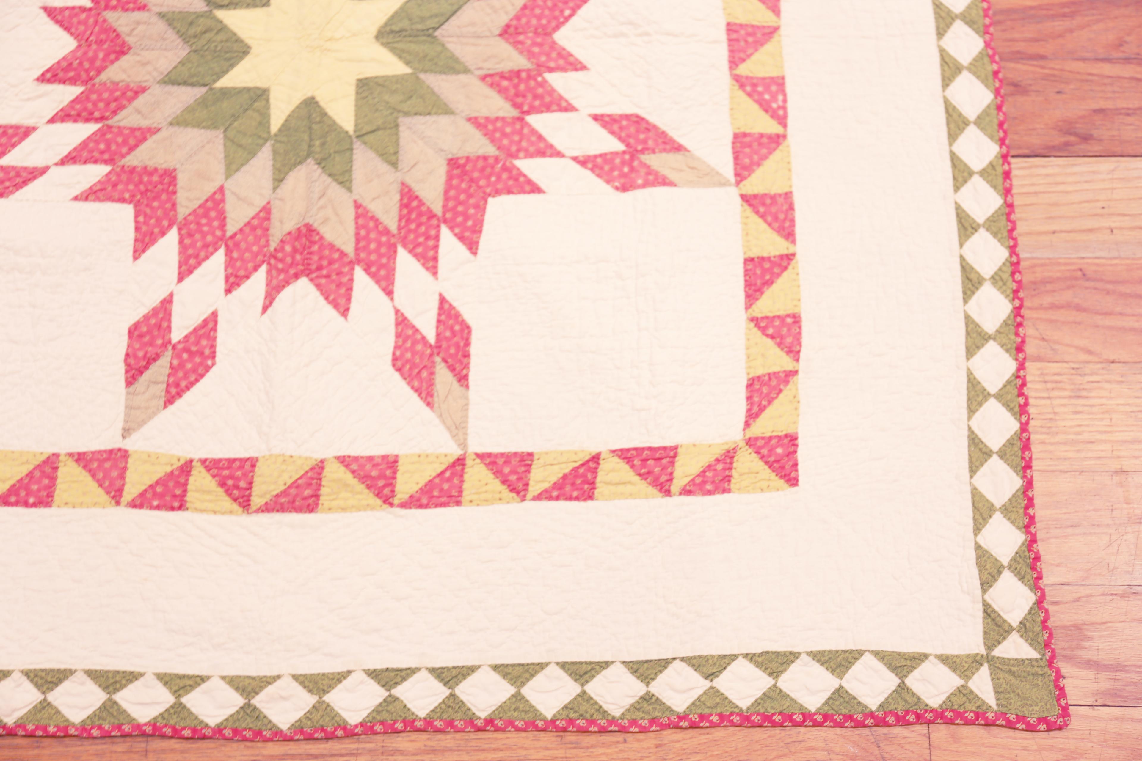 Nazmiyal Collection Antiker Stern von Bethlehem Quilt Textil 3' 5