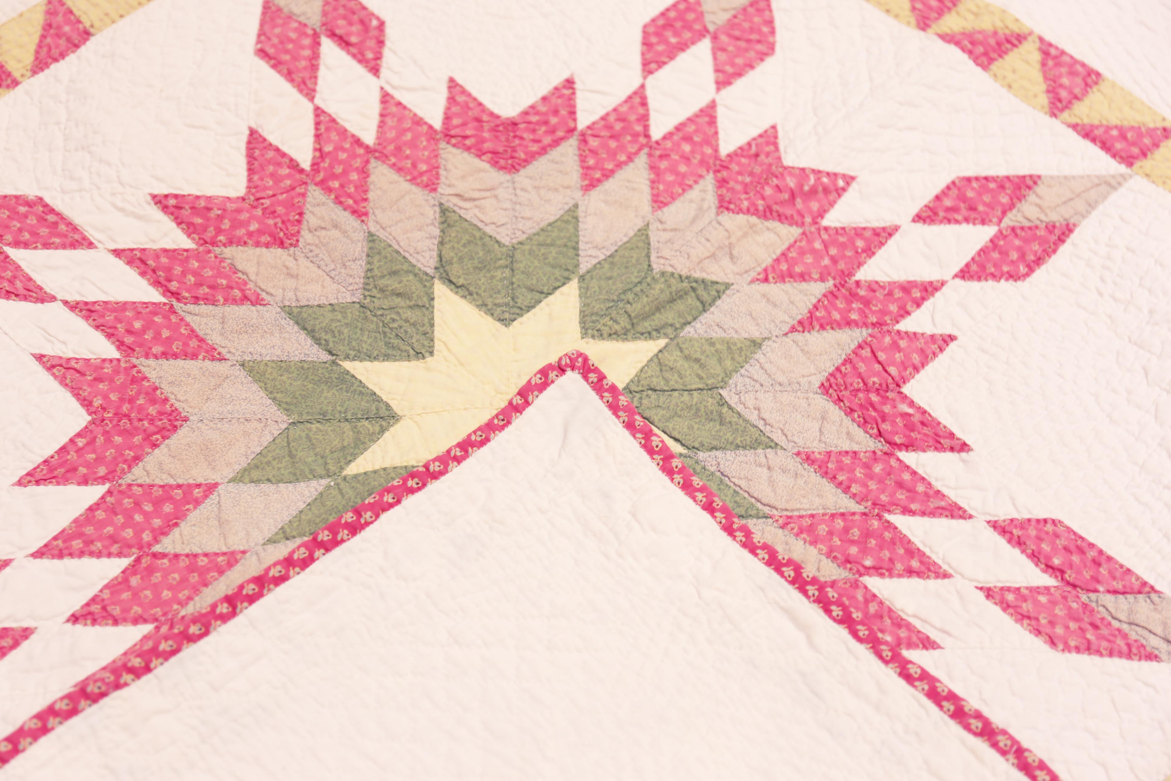 Nazmiyal Collection Antiker Stern von Bethlehem Quilt Textil 3' 5