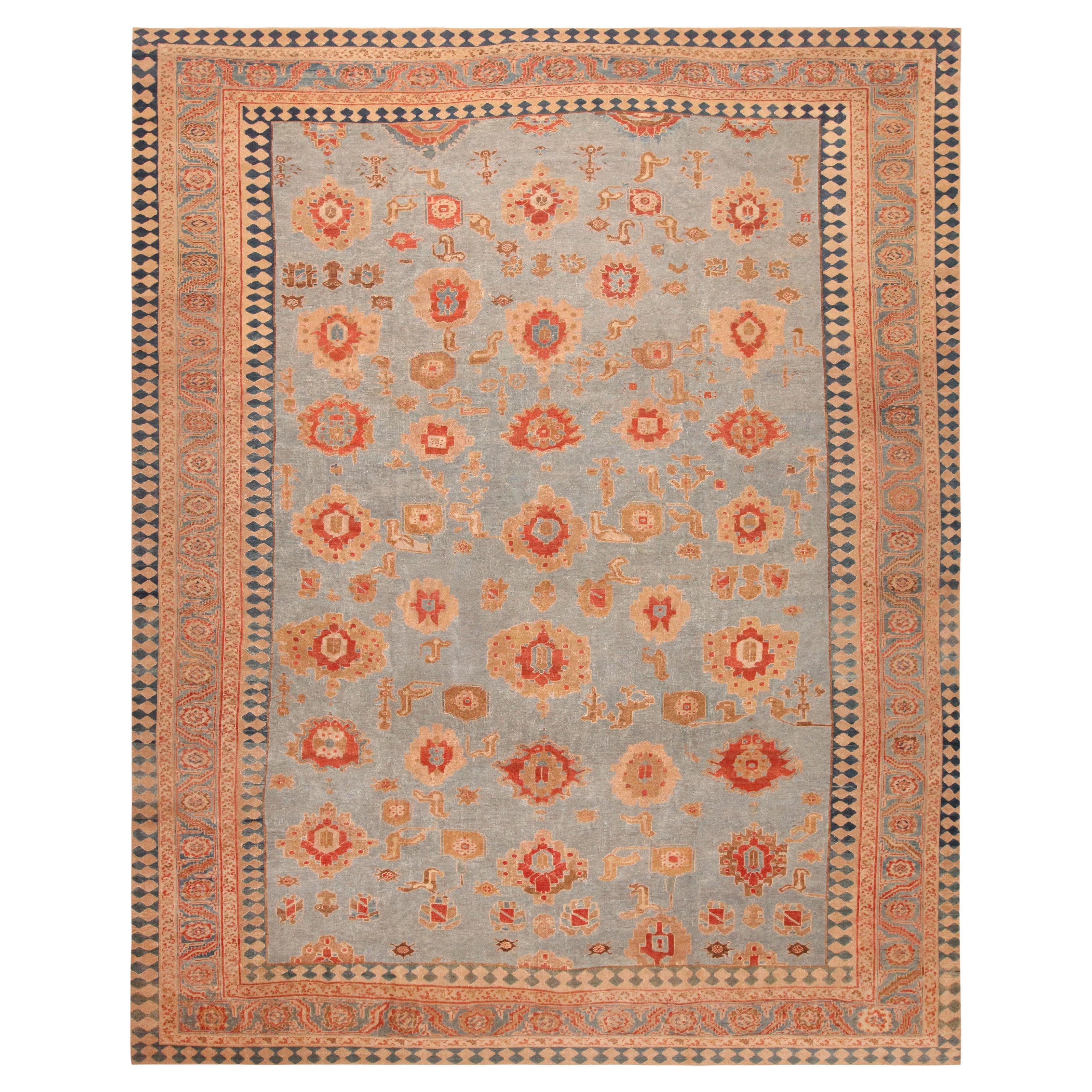 Antiker persischer Stammeskunst-Teppich in Bakshaish-Optik. 12 ft x 14 ft 10 in