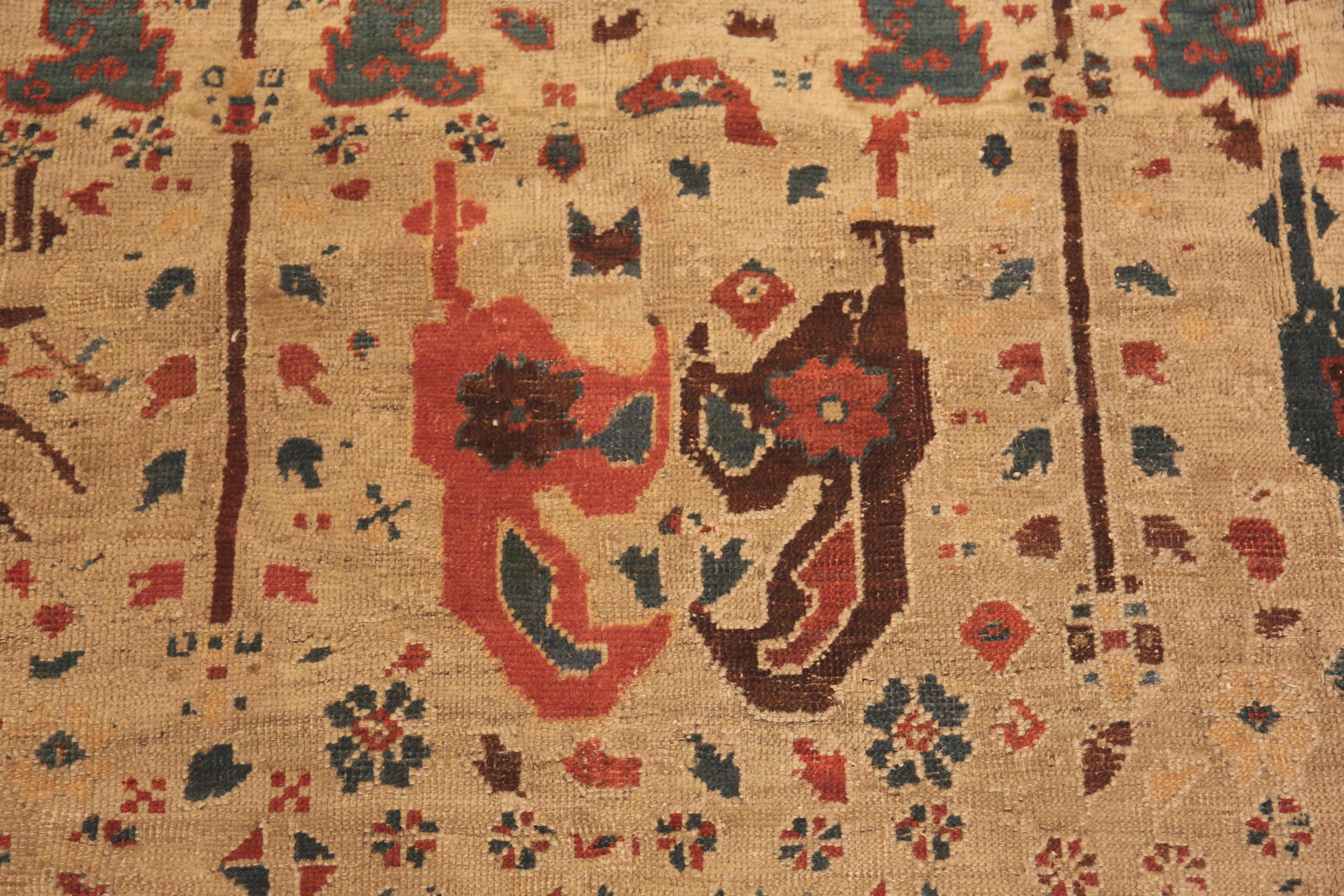 Antiker persischer Stammeskunst-Teppich in Bakshaish-Optik. 8 ft 8 in x 11 ft 3 in im Zustand „Gut“ im Angebot in New York, NY