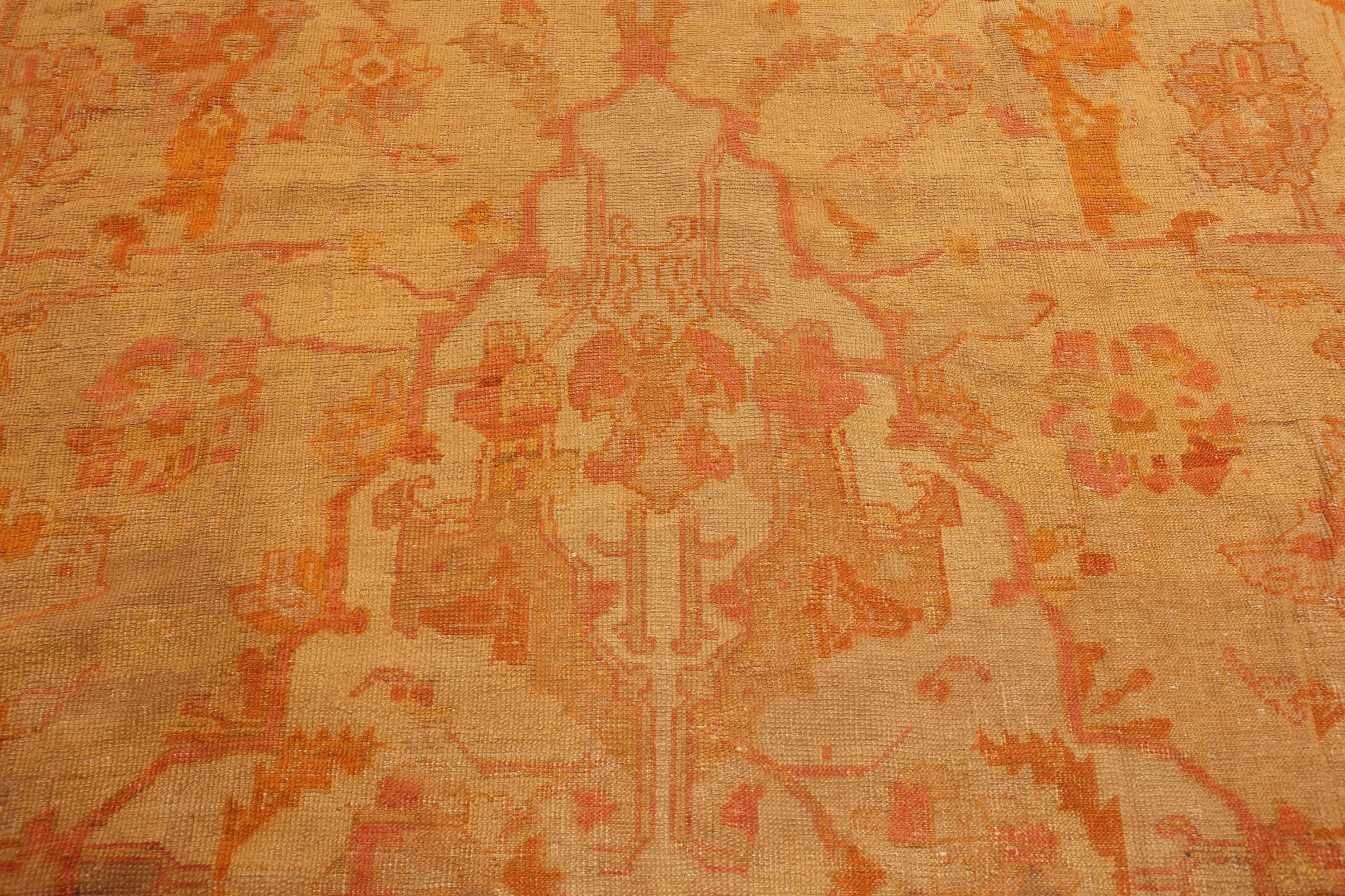 XX secolo Tappeto Geometrico Oushak Turco Antico Collection'S in vendita