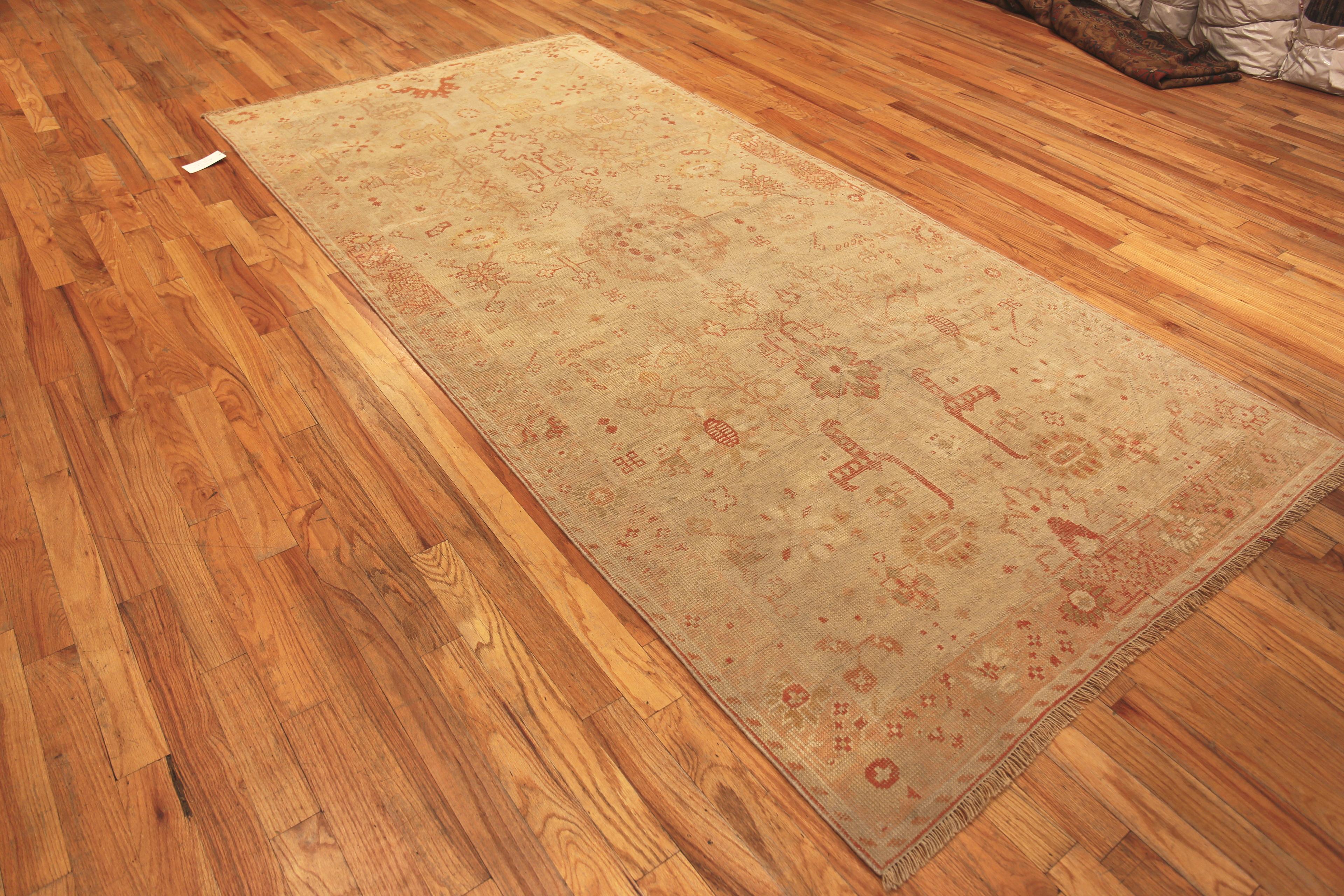 Hand-Knotted Nazmiyal Collection Antique Turkish Ghiordes Rug. 5 ft 3 in x 11 ft