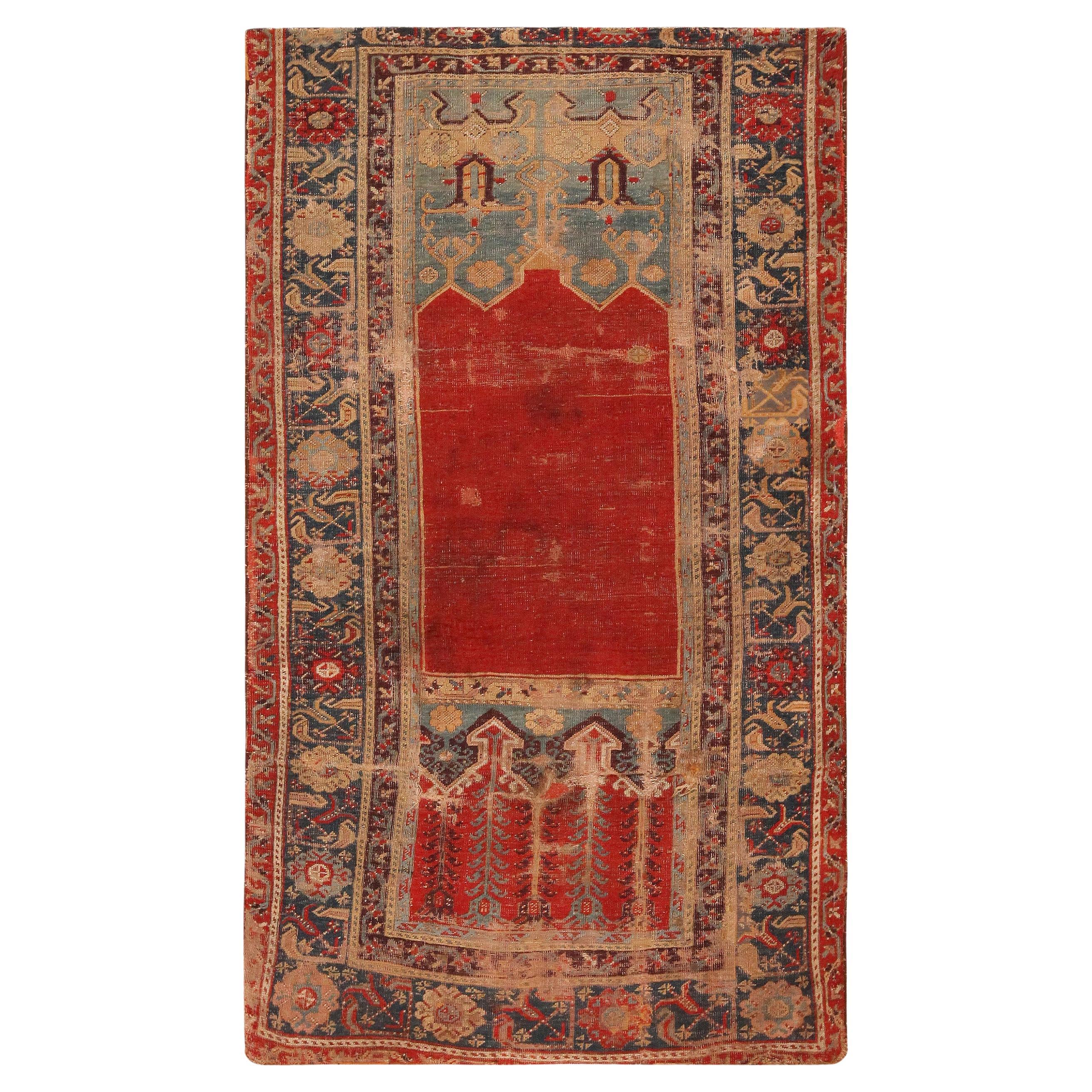 Antique Turkish Ladik Prayer Rug. 3 ft 3 in x 5 ft 8 in For Sale