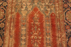 Nazmiyal Collection Antique Turkish Ladik Prayer Rug 4 ft x 5 ft 5 in