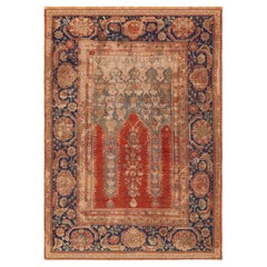 Nazmiyal Collection Antike türkische Ladik Gebetsteppich 4 ft x 5 ft 5 in