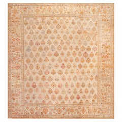 Nazmiyal Collection Antique Turkish Oushak Angora Rug 11 ft 3 in x 12 ft