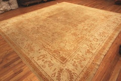 Antique Turkish Oushak Area Rug. 12 ft 10 in x 14 ft 4 in