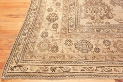 Antique Turkish Oushak Carpet. 17 ft 7 in x 18 ft 7 in