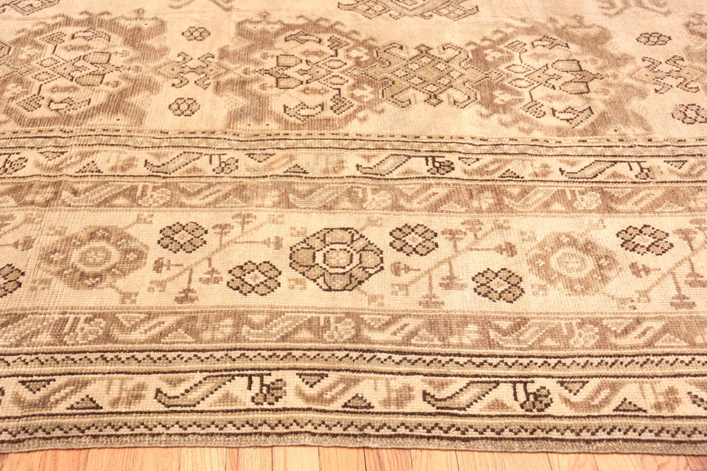 Antique Turkish Oushak Carpet. 17 ft 7 in x 18 ft 7 in 2