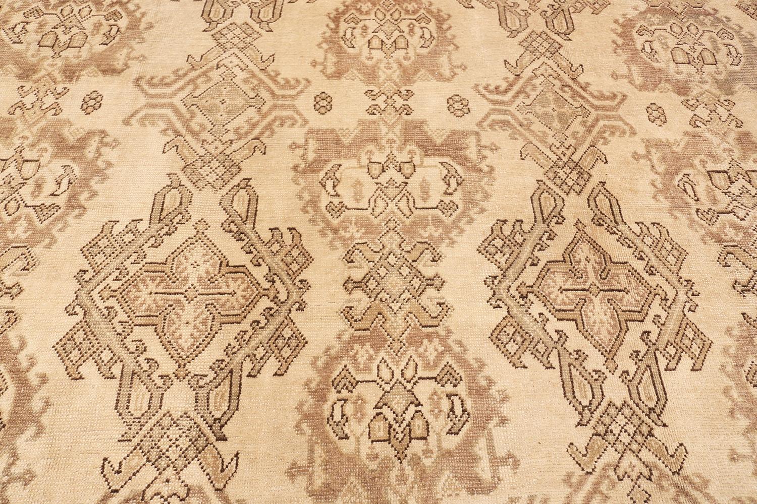 Antique Turkish Oushak Carpet. 17 ft 7 in x 18 ft 7 in 3