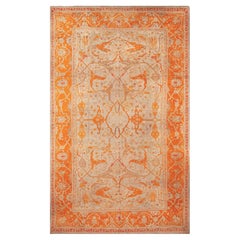 Nazmiyal Collection Antike türkische Oushak Teppich 10 ft x 15 ft 10 in