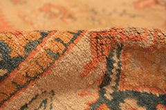 Antique Turkish Oushak Rug. Size: 9 ft 4 in x 11 ft 8 in