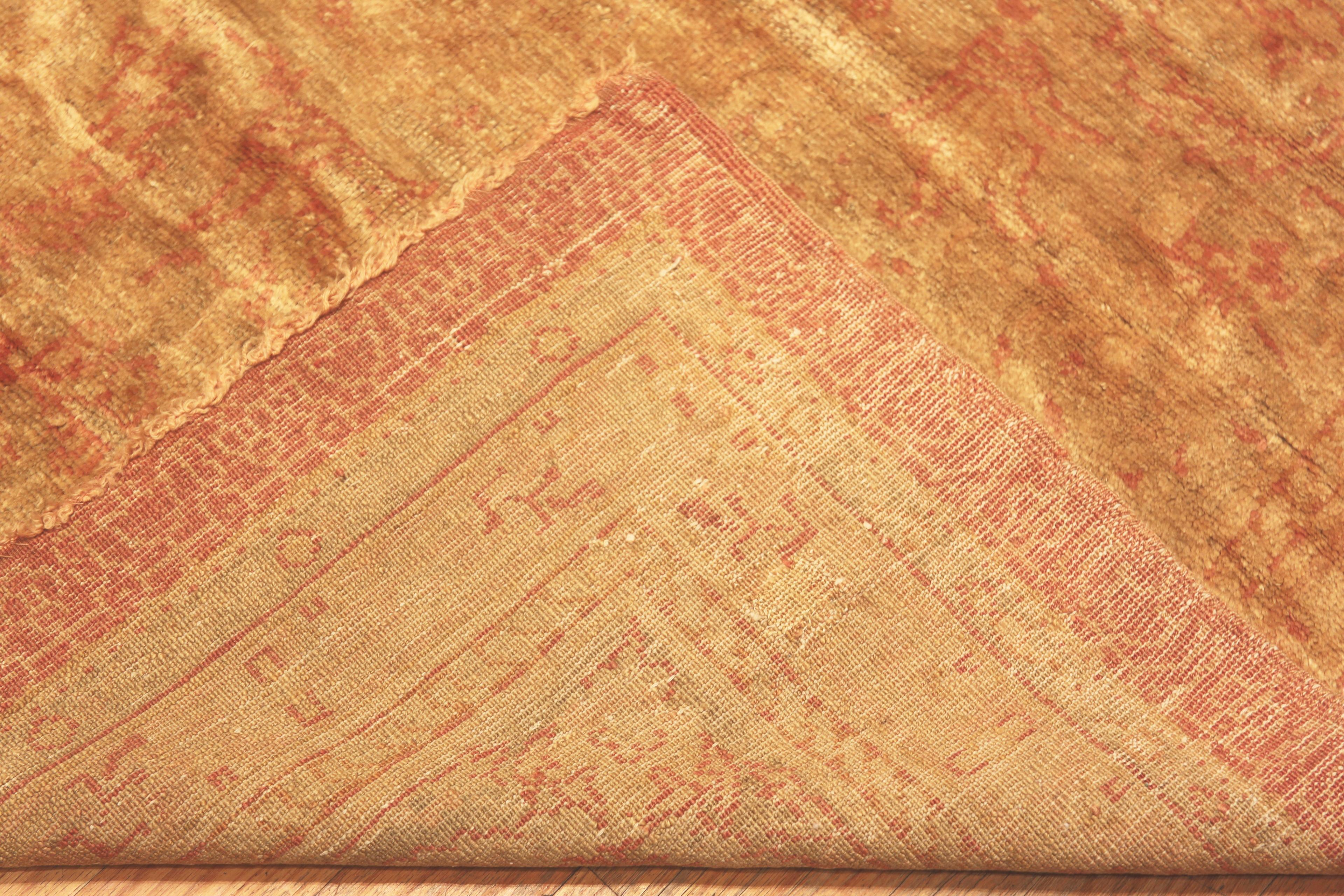 Tappeto antico turco Oushak quadrato. 13 ft x 13 ft 9 in in vendita 1