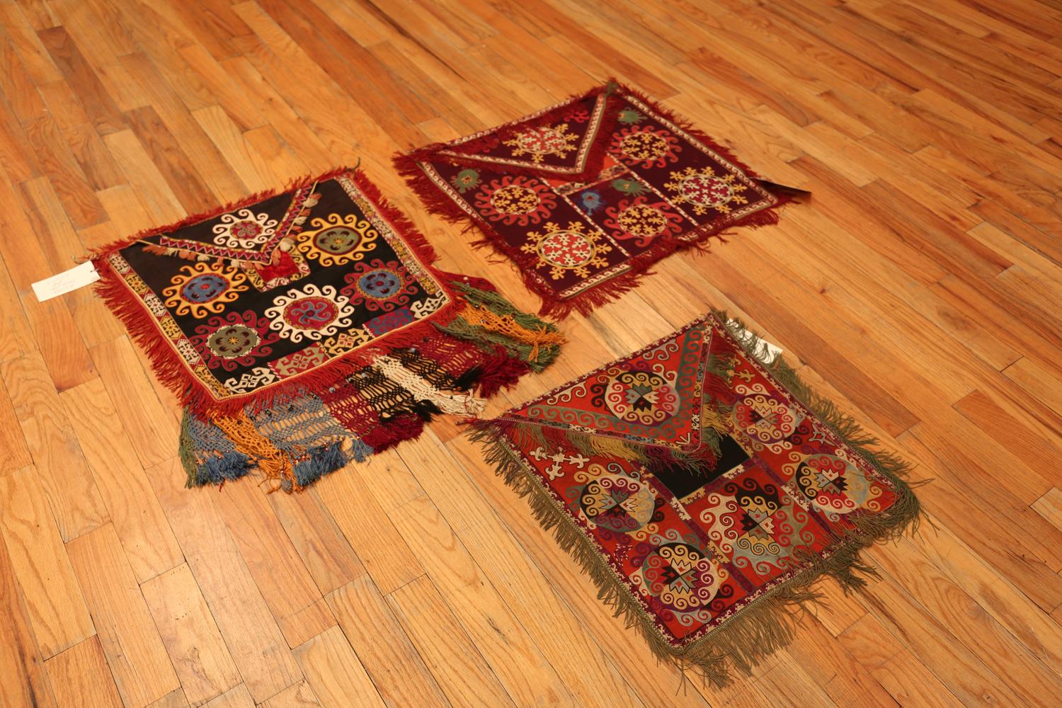 Astonishing Culturally Rich Antique Uzbek Lakhai Set, Country of Origin: Uzbek, Circa Date: 1880