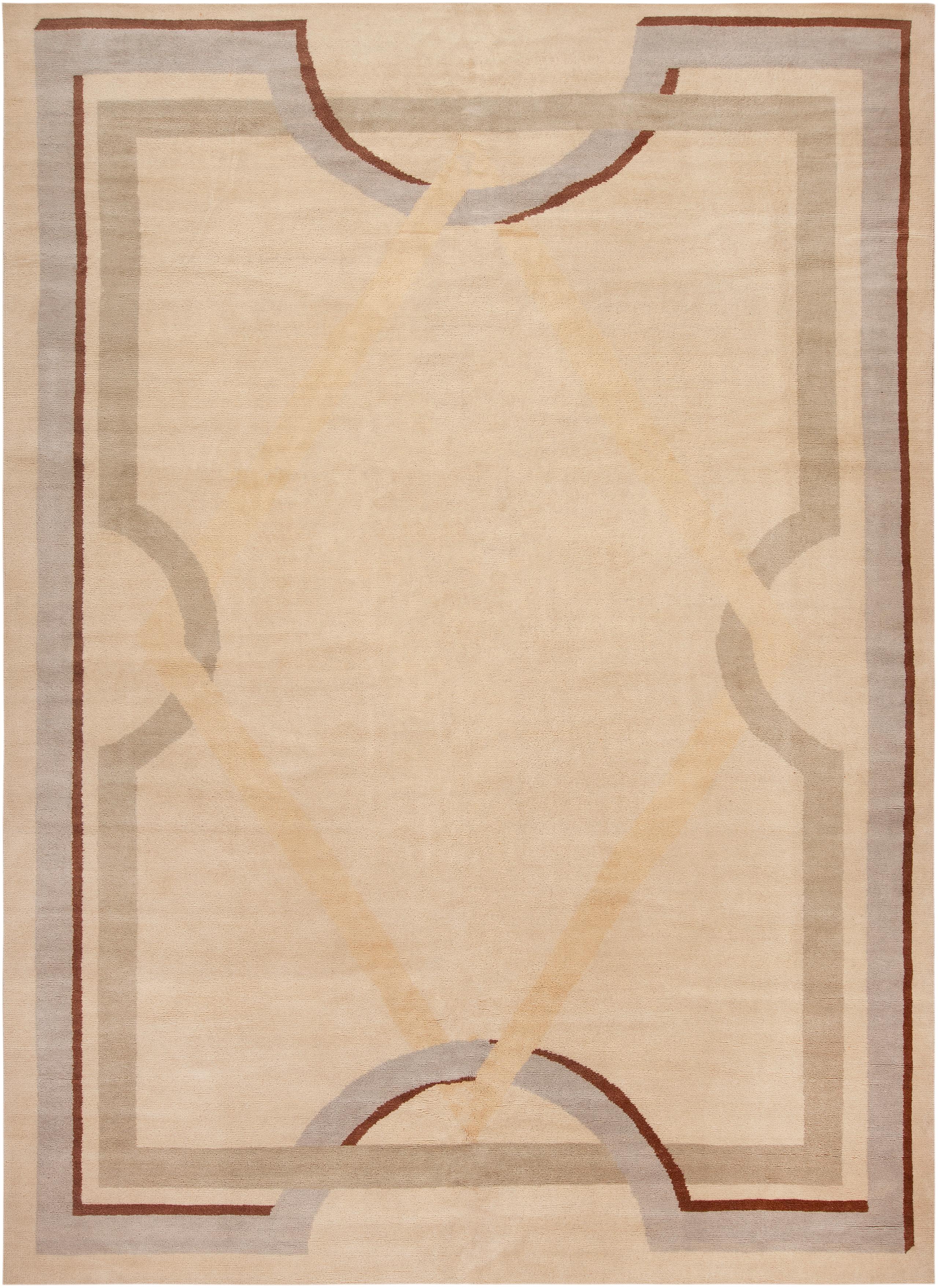 Tappeto contemporaneo Eleg Minimalist Art Deco Design, Paese d'origine: India, Circa data: Moderno