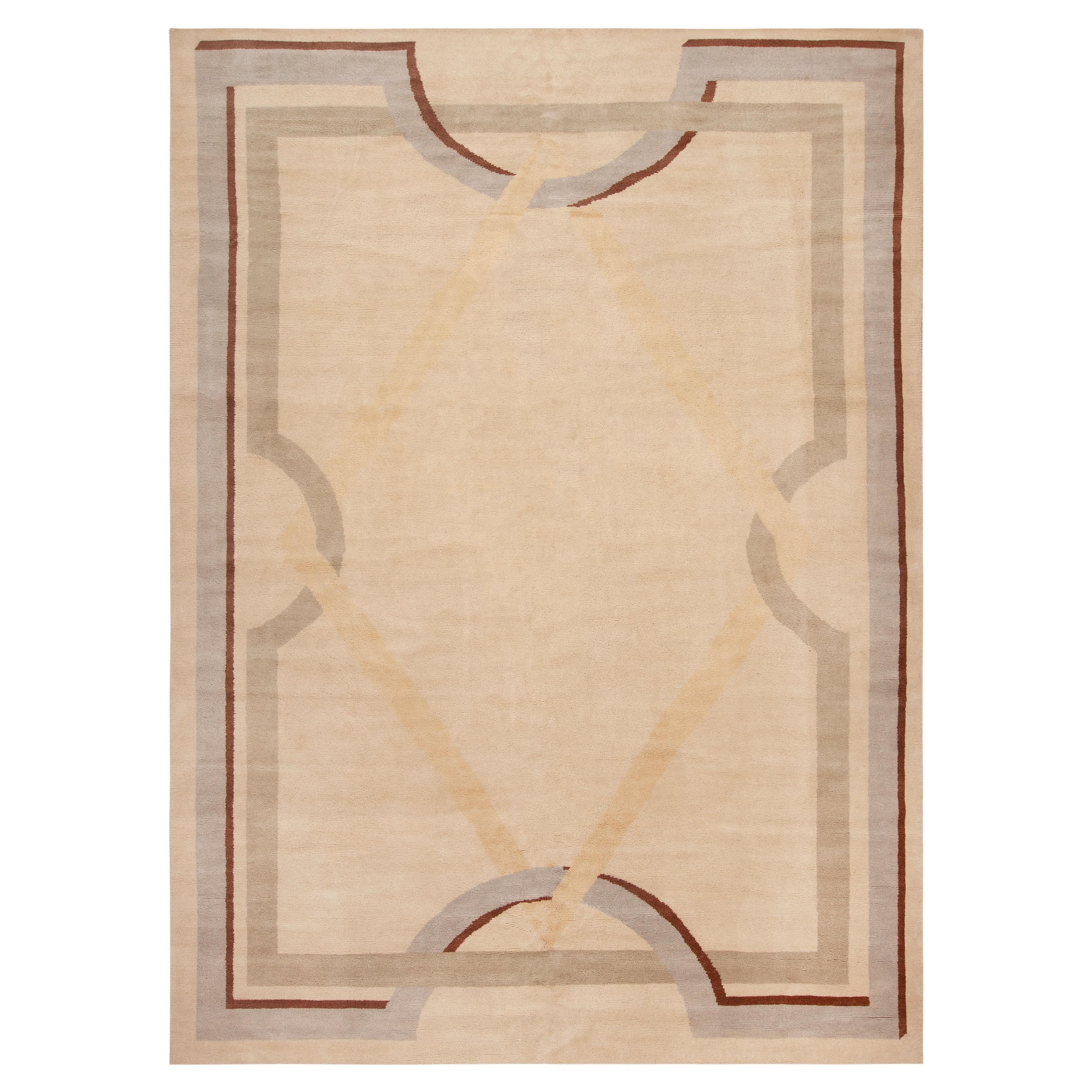 Nazmiyal Collection Art Deco Design Contemporary Rug 9'10" x 13'10"