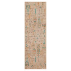 Tappeto Tribale Artistico Pastello Moderno Rustico Collection 3' x 9'8"