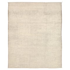 Nazmiyal Collection Beige Modern Distressed Rug. 11 ft 8 in x 13 ft 10 in