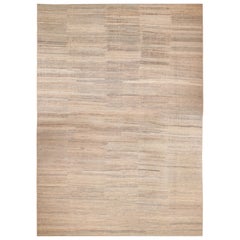 Tappeto Nazmiyal Collection Beige Moderno Distressed. 18 ft 9 in x 25 ft 8 in
