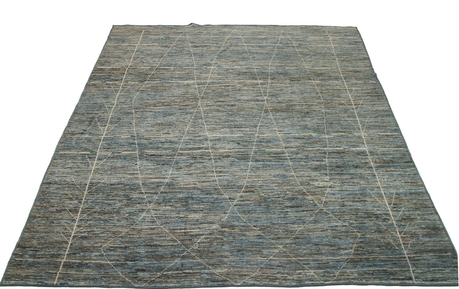 Nazmiyal Collection Berber Modern Moroccan Style Rug 9 ft 2 in x 11 ft 10 in In New Condition In New York, NY