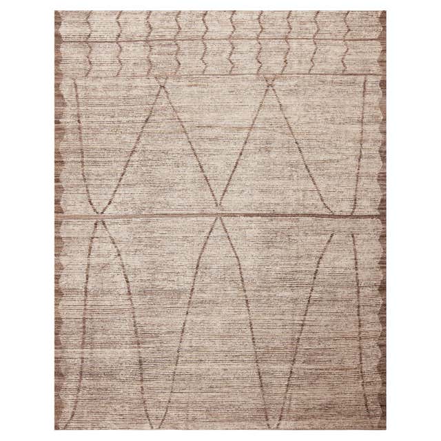 Nazmiyal Collection Tribal Design Modern Neutral Color Area Rug 9' x 10 ...