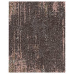 Tapis transitionnel moderne marron de la collection Nazmiyal.  7 pieds 5 po. x 11 pieds
