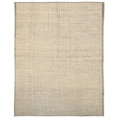 Nazmiyal Collection Brown Textured Modern Distressed rug. 13 ft 2 in x 16 ft 2in