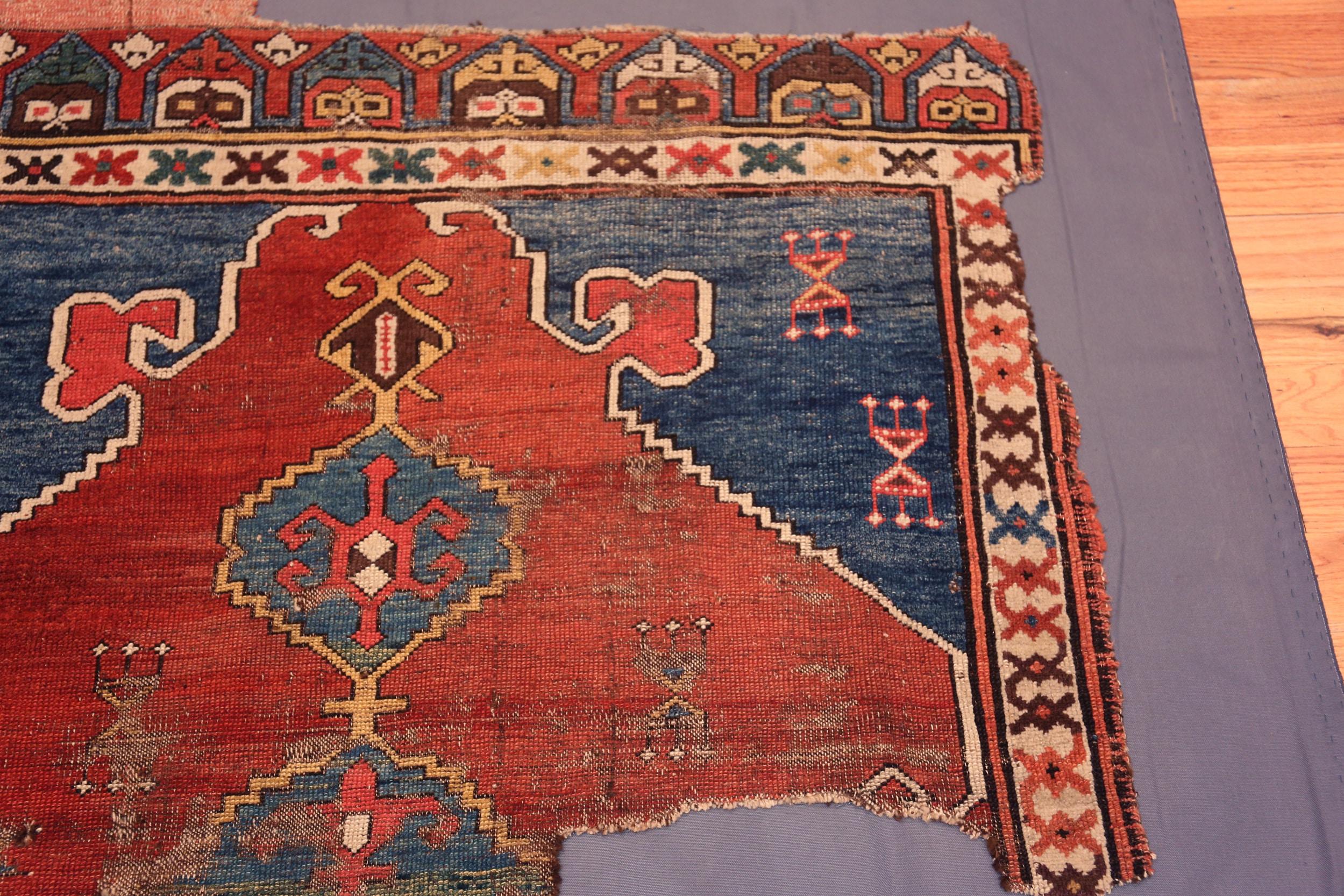 Noué à la main Collection Nazmiyal Collection Central Anatolian Karapinar Rug 3 ft 11 in x 3 ft 4 in en vente